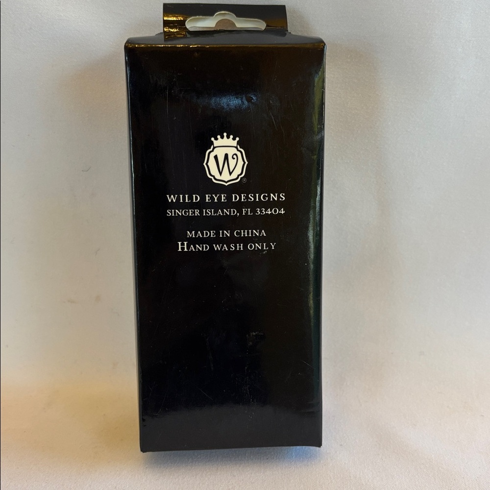 BRAND NEW WILD EYE DESIGNS WINE BOTTLE STOPPER CORK LETTER H BLACK SILVER & GOLD - Picture 3 of 5